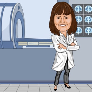 CT Tech Gift - Custom Caricature From Photo, CT technologist