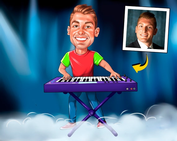 Piano Player Keyboardist Gift T-Shirt - Put On A Happy Face Piano Player Keyboardist Gift T-Shirt - Put On A Happy Face