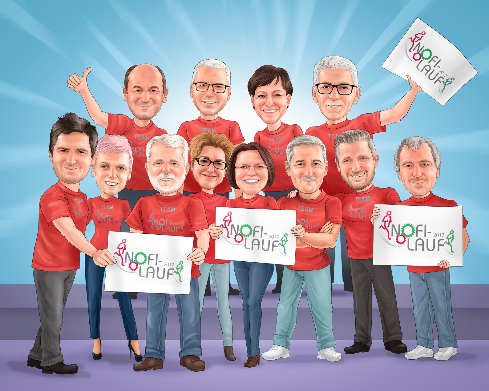 Custom GROUP Caricature / Caricature Friends / Group Cartoon / | Etsy