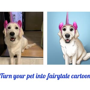 Pet Fairytale Portrait from photo