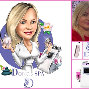 Logotipo de spa: retrato personalizado para el logotipo de su empresa / logotipo de bienestar