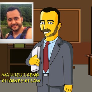 Lawyer Gift Custom Portrait as Yellow Cartoon Character / gifts for attorneys /lawyer caricature /lawyer gifts for men /lawyer gift ideas image 2
