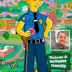 Law Enforcement Gifts Custom Portrait from Photo as Cartoon Character / law enforcement appreciation / police academy graduation gifts image 5