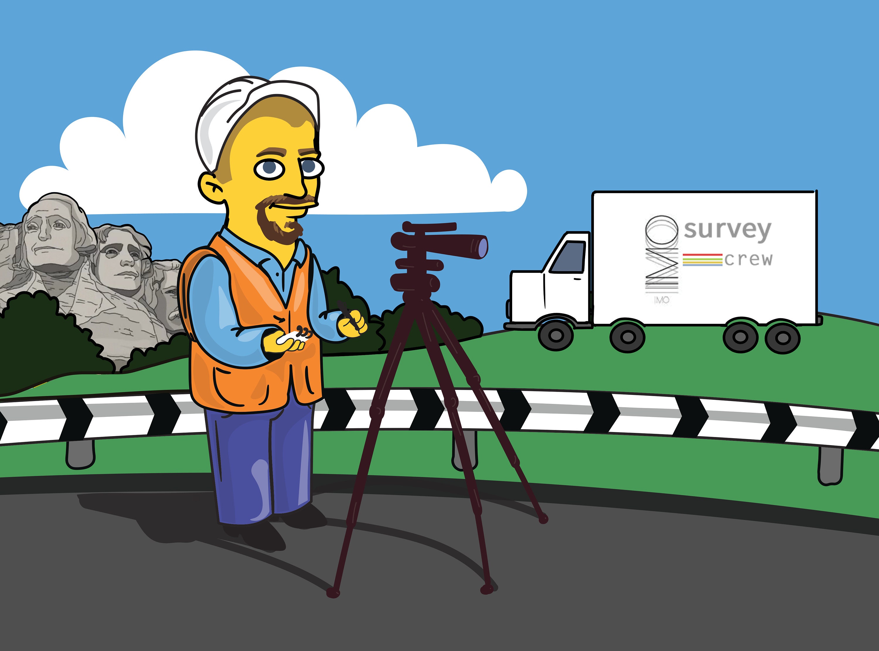 Land Surveyor Gift Custom Portrait as Cartoon Character / Etsy