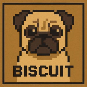 Pixel Art Pet Portrait from photo, 8bit portrait, pixelart, Pixel Art portrait, pixel portrait