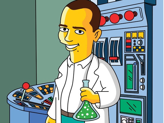 Chemical Engineer Gift - Custom Portrait from Photo as Yellow Cartoon Character / Chemical Engineering Gift / Chemical Scientist Gift