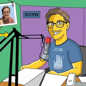 Presente de ator de voz - retrato personalizado como personagem de desenho animado amarelo/presente de artista de voz