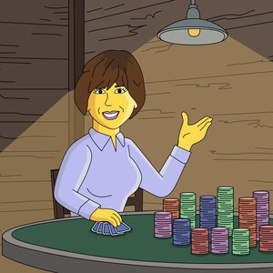 Cadeaus pokerspeler - aangepast cartoonportret van foto / pokerkunst / pokercadeaus voor mannen / pokerkunstwerk / cadeau kaartspeler / cadeau gokker afbeelding 5