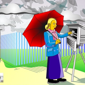 Meteorologist Gift  - Custom Portrait as Cartoon Character / meteorology gift / weatherman gift / weather forecaster