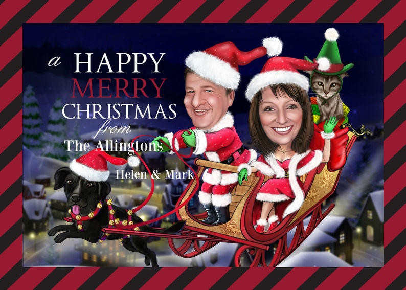 Caricature Christmas Cards 