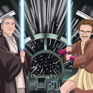 Millennium Falcon - custom portrait from your Photos