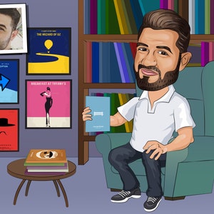 DVD Collector Gift - Custom Caricature From Photo, DVD Collection Gift