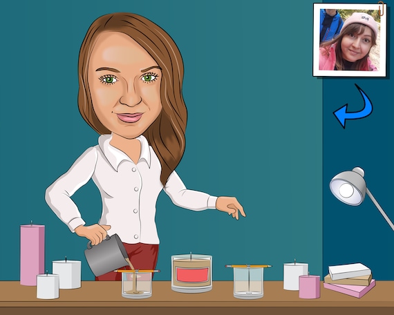 Buy Candle Maker Gift Custom Caricature From Photo Candle Online in India - Etsy Buy Candle Maker Gift Custom Caricature From Photo Candle Online in India - Etsy