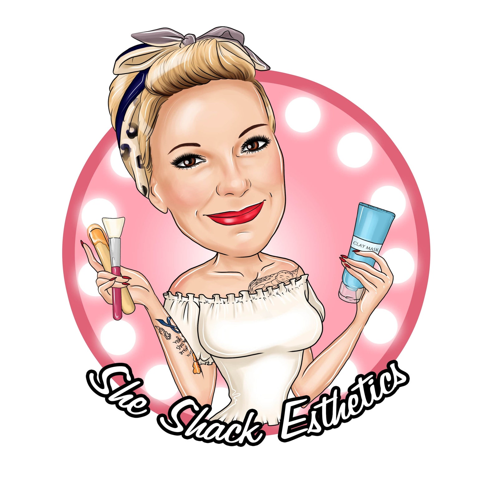 Wax Specialist Logo Custom Portrait for Your Business Logo / Etsy