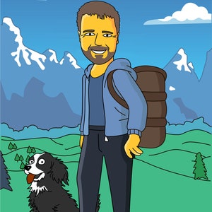 Camp Director Gift  - Custom Cartoon Portrait from Photo / camp counselor gift / gifts for camp directors / gifts for campers