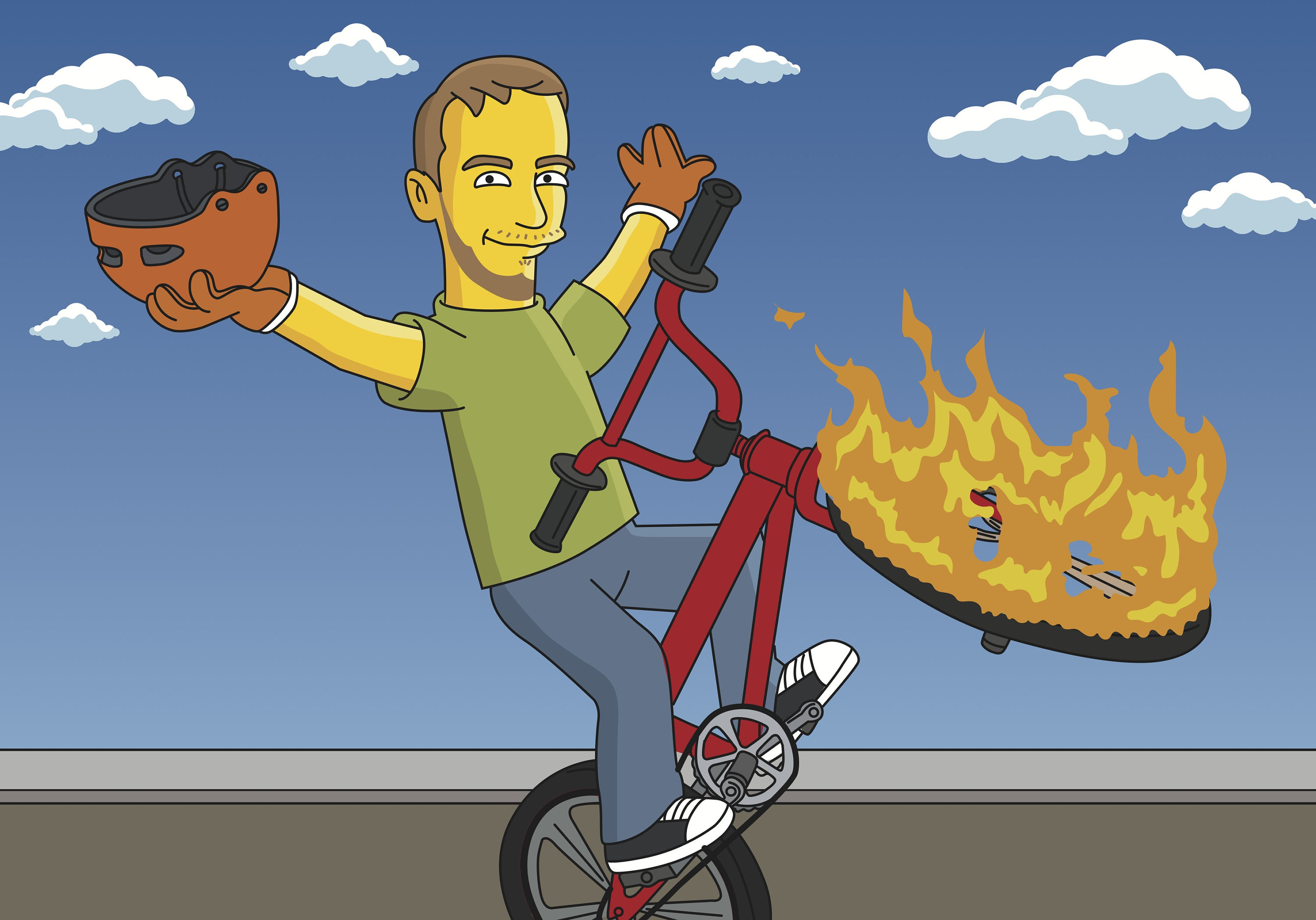 BMX Rider Gift Portrait From Photo as Cartoon Character / Bmx - Etsy Israel BMX Rider Gift Portrait From Photo as Cartoon Character / Bmx - Etsy Israel