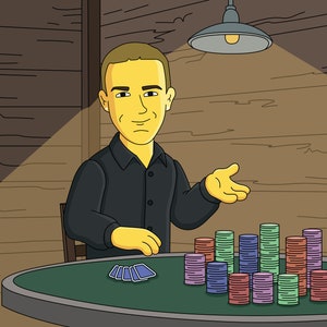 Cadeaus pokerspeler - aangepast cartoonportret van foto / pokerkunst / pokercadeaus voor mannen / pokerkunstwerk / cadeau kaartspeler / cadeau gokker afbeelding 6