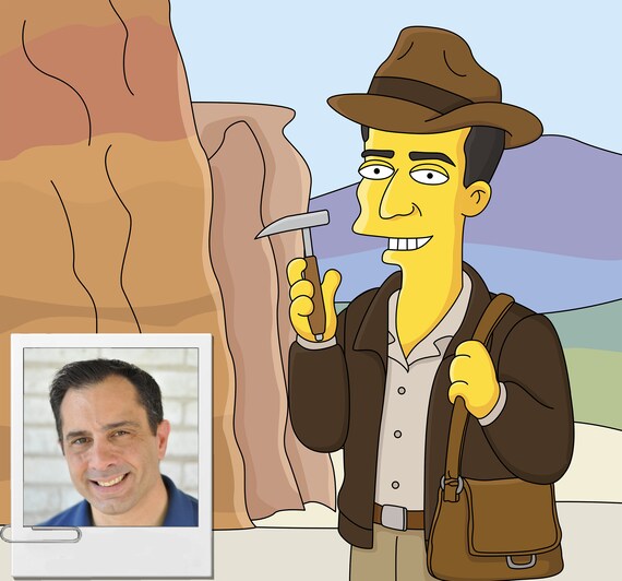 Regalo De Arqueologo Retrato Personalizado Como Personaje De Etsy