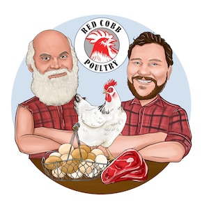 Farm Logo, Ei Logo, Huhn Logo, Henne Logo - individuelles Portrait Logo für Ihr Unternehmen