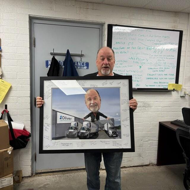 Personalized Full Body Retirement Caricature
