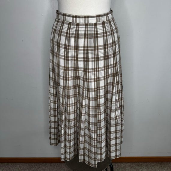 Country Sophisticates Pendleton A-Line Pleated Pl… - image 1
