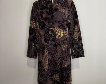 Vintage Y2K Newport News Whimsygoth Embellished Suede Leather Jacket Coat Size Large