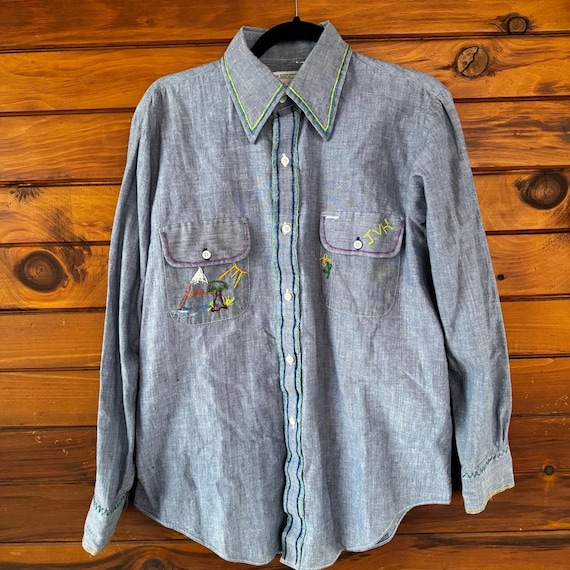 Vintage 1970s JC Penney Big MAC Embroidered Cotton Ch… - Gem