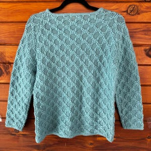 Vintage 50s 60s Pendleton Diamond Stitch Wool Sweater Size 40 image 3
