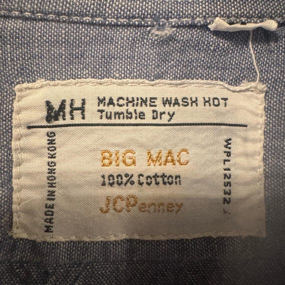 Vintage 1970s JC Penney Big MAC Embroidered Cotton Ch… - Gem
