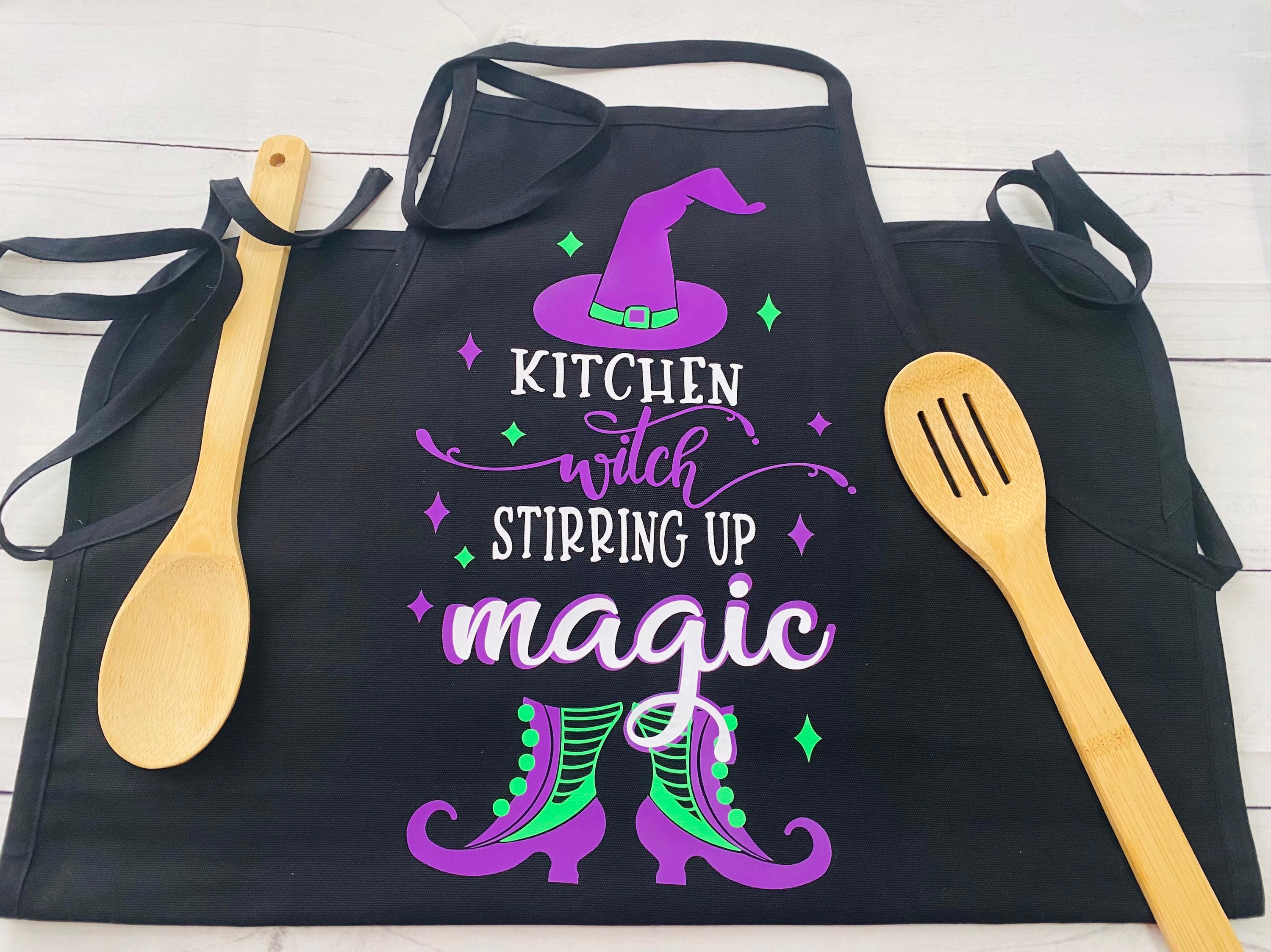 Halloween Witch Dress Up Wicked Mommy & Me Matching Apron Set