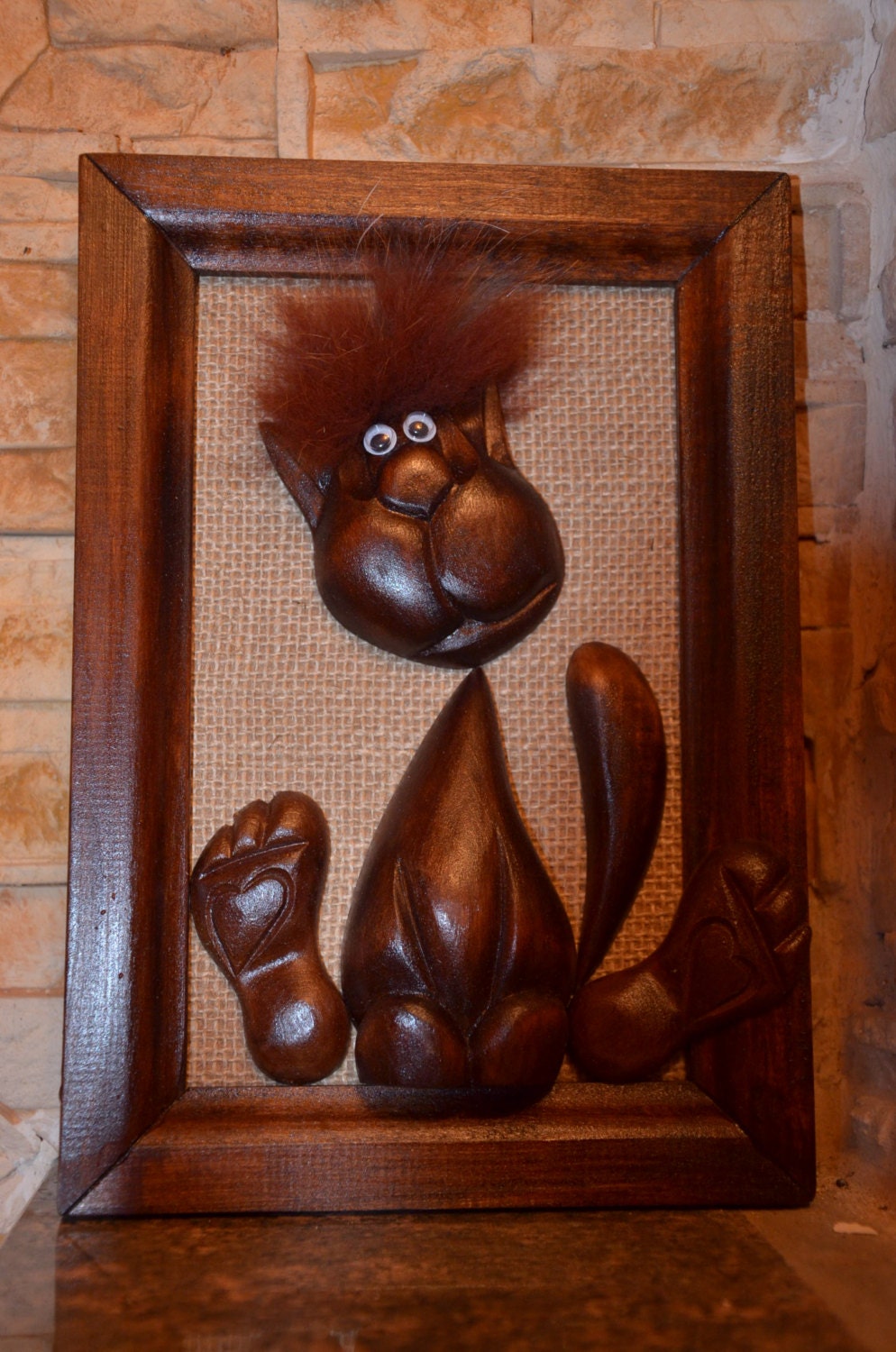 Wood painting Wood carving Home decor Universal gift Funny Etsy