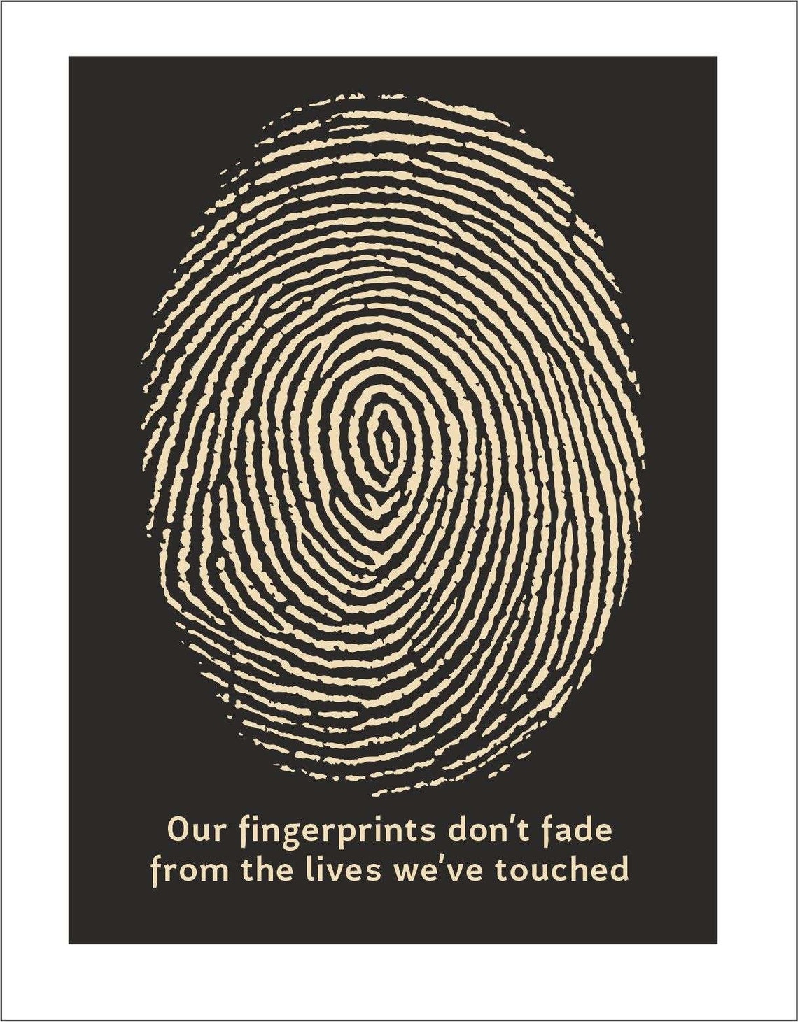 FINGERPRINT WALL ART Wooden Wall Art Carved Wooden Art Etsy