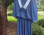 Pretty Vintage dress with sailor collar FREE SHIPPING