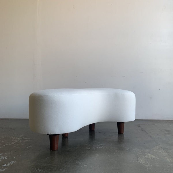 Custom Handcrafted Kidney Ottoman