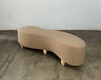 Handcrafted Squiggle ottoman #1 - On Sale