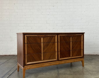 Two Tone Mid Century Dresser