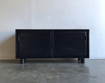 Ebony white oak credenza by Vintage On Point-FLOOR MODEL