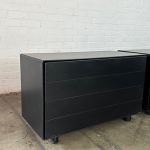 Post Modern Black Lacquered Compact Dresser sold separately image 4