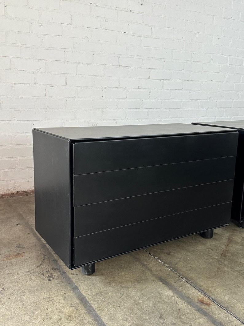 Post Modern Black Lacquered Compact Dresser sold separately image 4