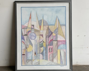 Dot Art City Scape - On Sale