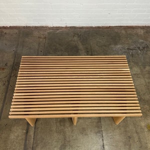 Triple slat bench oval leg edition image 10