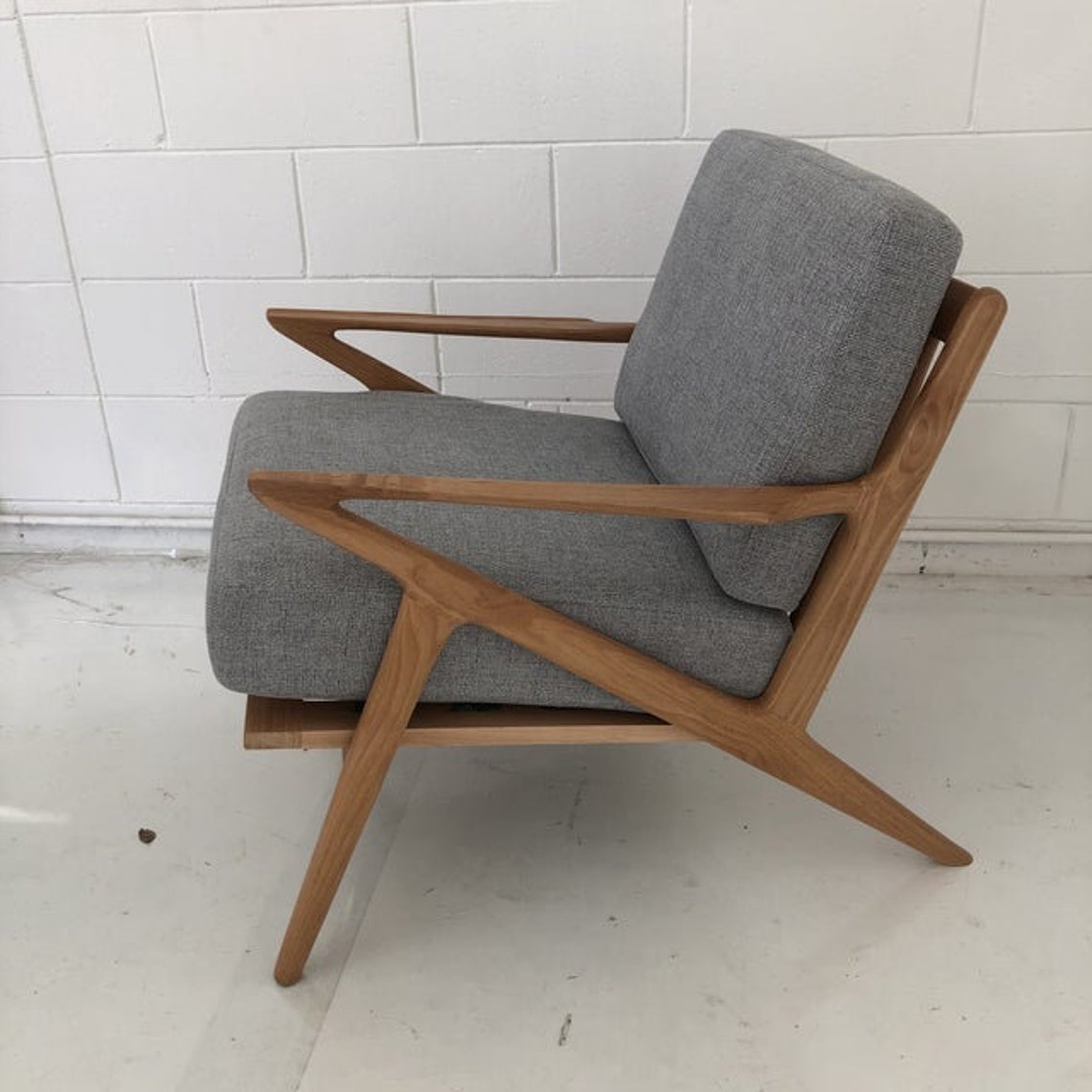 Mid Century Modern Z Chair Etsy