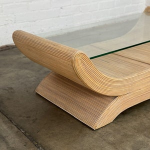 Sculptural Pencil Reed Coffee Table image 10