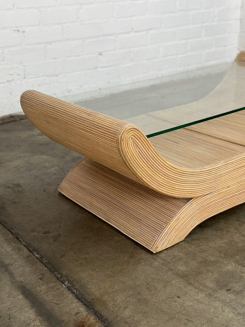 Sculptural Pencil Reed Coffee Table image 10