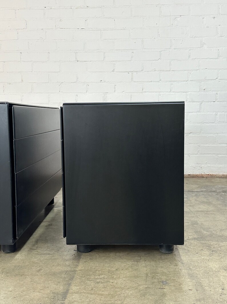 Post Modern Black Lacquered Compact Dresser sold separately image 3