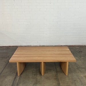 Triple slat bench oval leg edition image 8