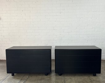 Post Modern Black Lacquered Compact Dresser- sold separately