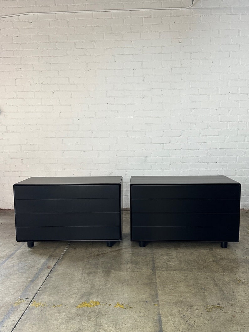 Post Modern Black Lacquered Compact Dresser sold separately image 1