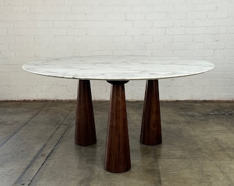Marble and Walnut Table - one of one