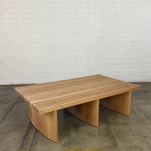 Triple slat bench oval leg edition image 9